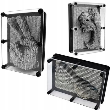 PINART TABLICA SZPILKOWA METALOWA DUZA 20x15 CM SENSORYCZNA RAMKA