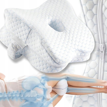 PODUSZKA DO SPANIA KLIN MIEDZY KOLANA NOGI ORTOPEDYCZNA POKROWIEC SEPARATOR