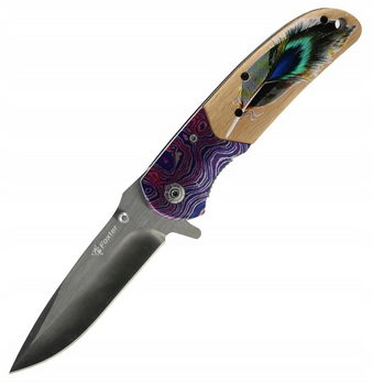 NÓŻ SKŁADANY TAKTYCZNY MYŚLIWSKI 22,5CM STAL NIERDZEWNA 420 +POKROWIEC