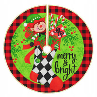 DYWANIK POKROWIEC POD CHOINKĘ MATA DYWAN SUKIENKA 80CM DEKORACJA ŚWIĘTA