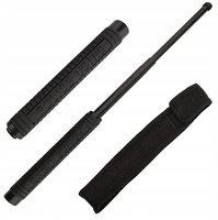 POLICYJNA PAŁKA TELESKOPOWA BATON 50cm automatyczna do SAMOOBRONY KABURA