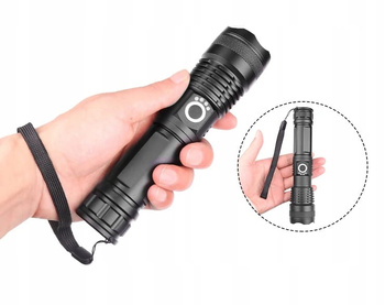 MOCNA LATARKA  WIELOFUNKCYJNA T-6 LED L-19