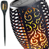 LAMPA SOLARNA POCHODNIA XL 50 CM EFEKT PŁOMIENIA LAMPKI OGRODOWE 12LED