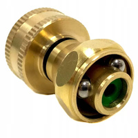 KOŃCÓWKA MOSIĘŻNA DO WĘŻA OGRODOWEGO CIŚNIENIOWA SZYBKOZŁĄCZKA 1/2''