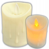 Świeczka LED Wkład Do Znicza Na Baterie Świeca Ruchomy Płomień 12,5CM