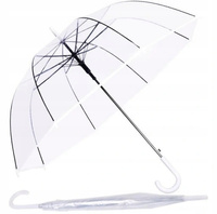 PARASOL PRZEZROCZYSTY ŚLUBNY PARASOLKA NA ŚLUB DUŻY do zdjęć 117cm ślub XXL